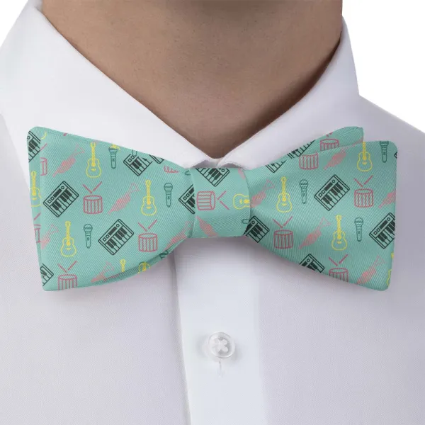 Instruments Pattern Bow Tie