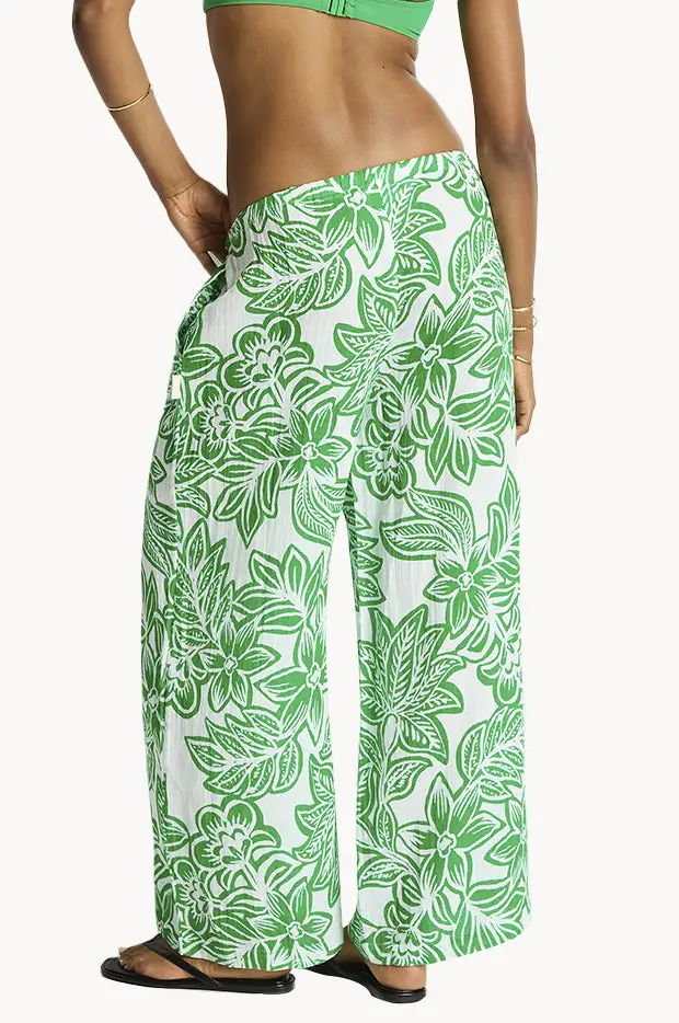 Resort Gauze Straight Leg Pants