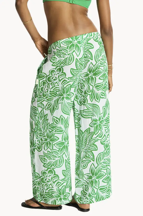 Resort Gauze Straight Leg Pants