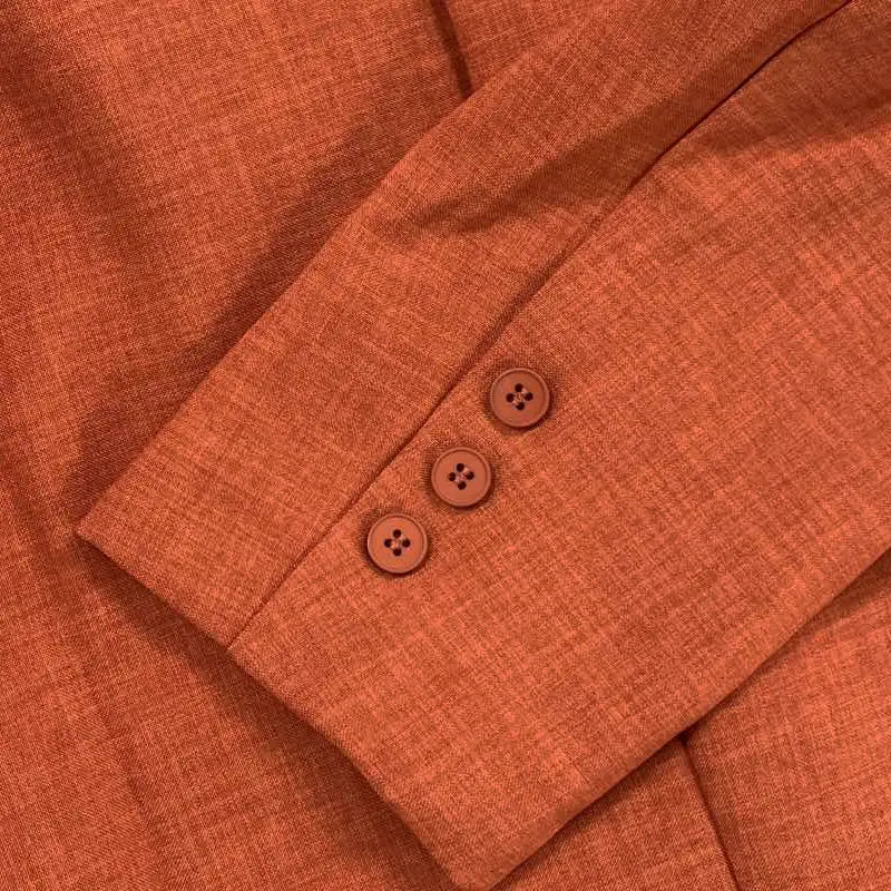 Sharp Lapel Cotton Blazer