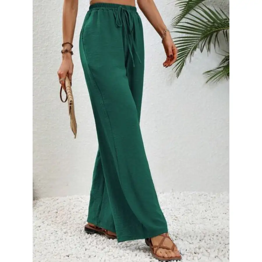 Easy Wide Leg Drawstring Pants