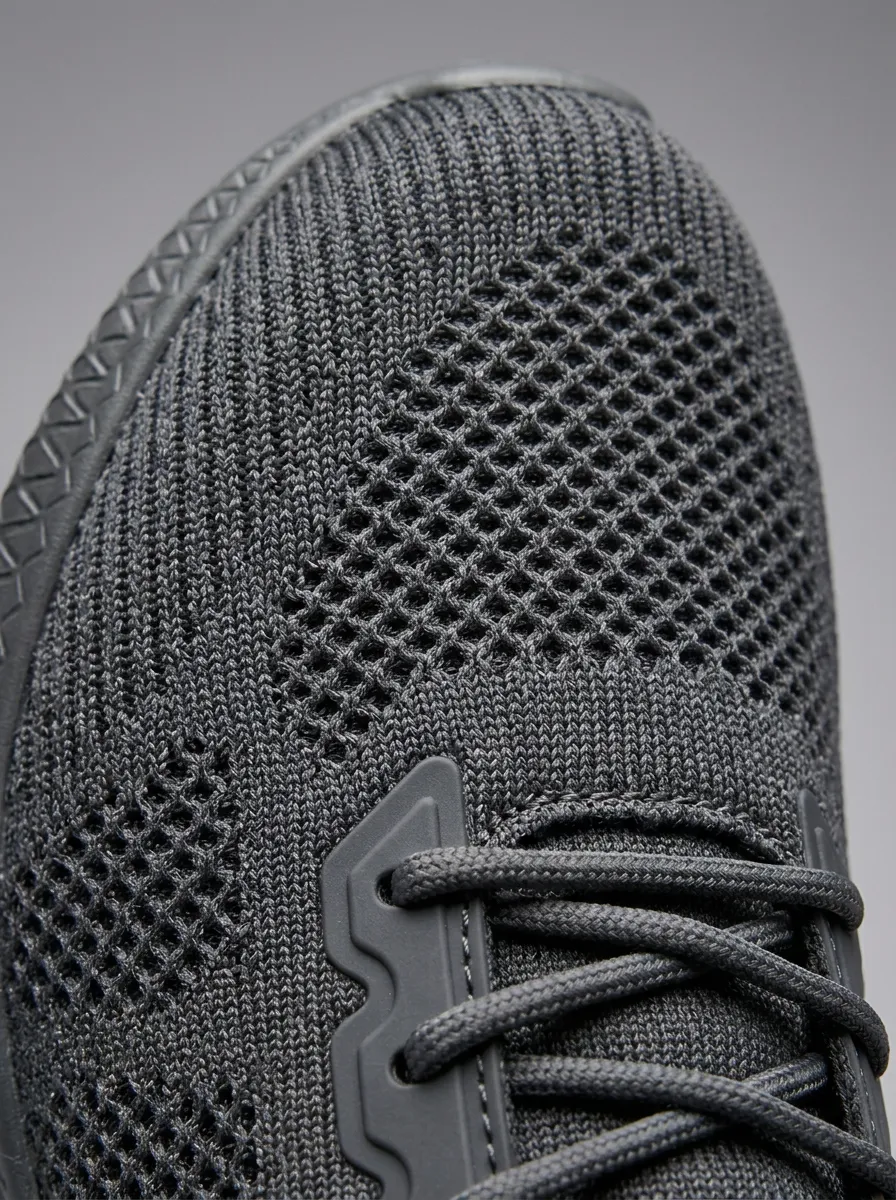 Men's Athletic Sporty Grey Mesh Pattern