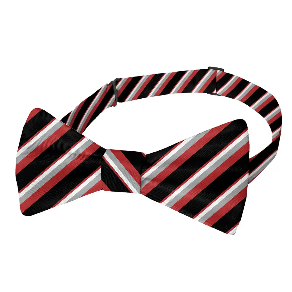 Clarke Stripe Motif Bow Tie