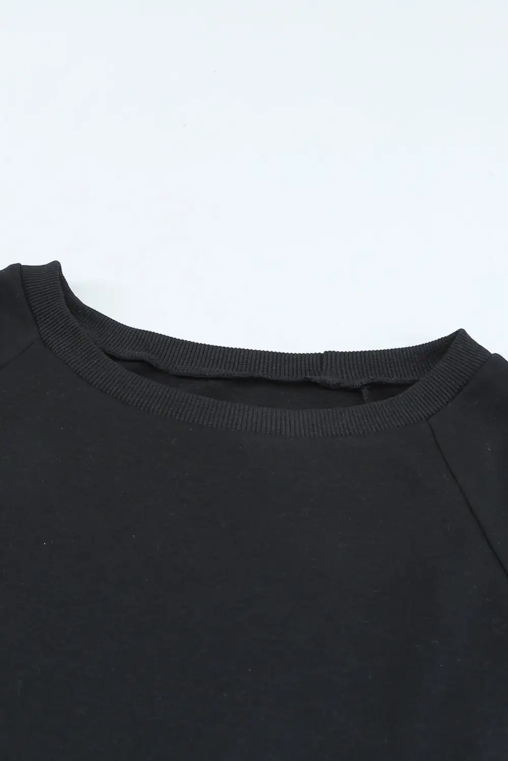 Plain Relaxed Fit Crew Neck Sweatshirt