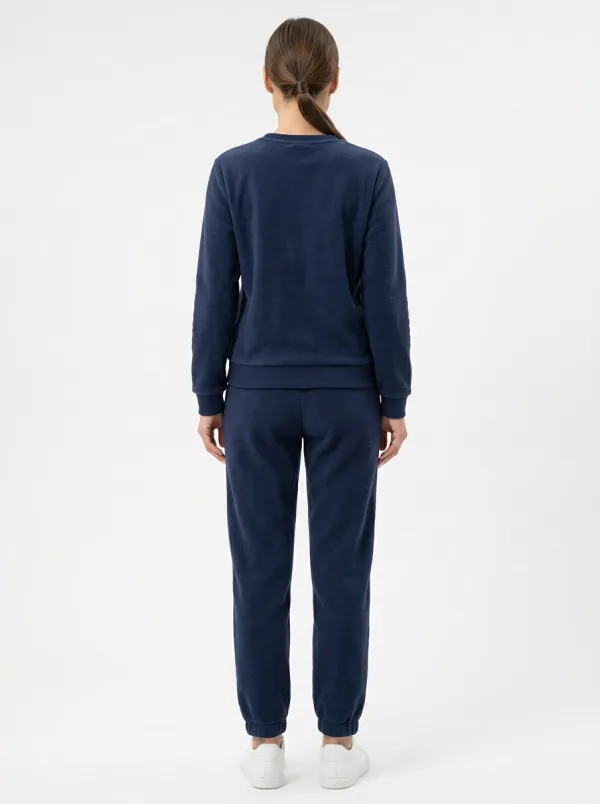 Women's Constellation Embroidered Crewneck Warm Jogger Set