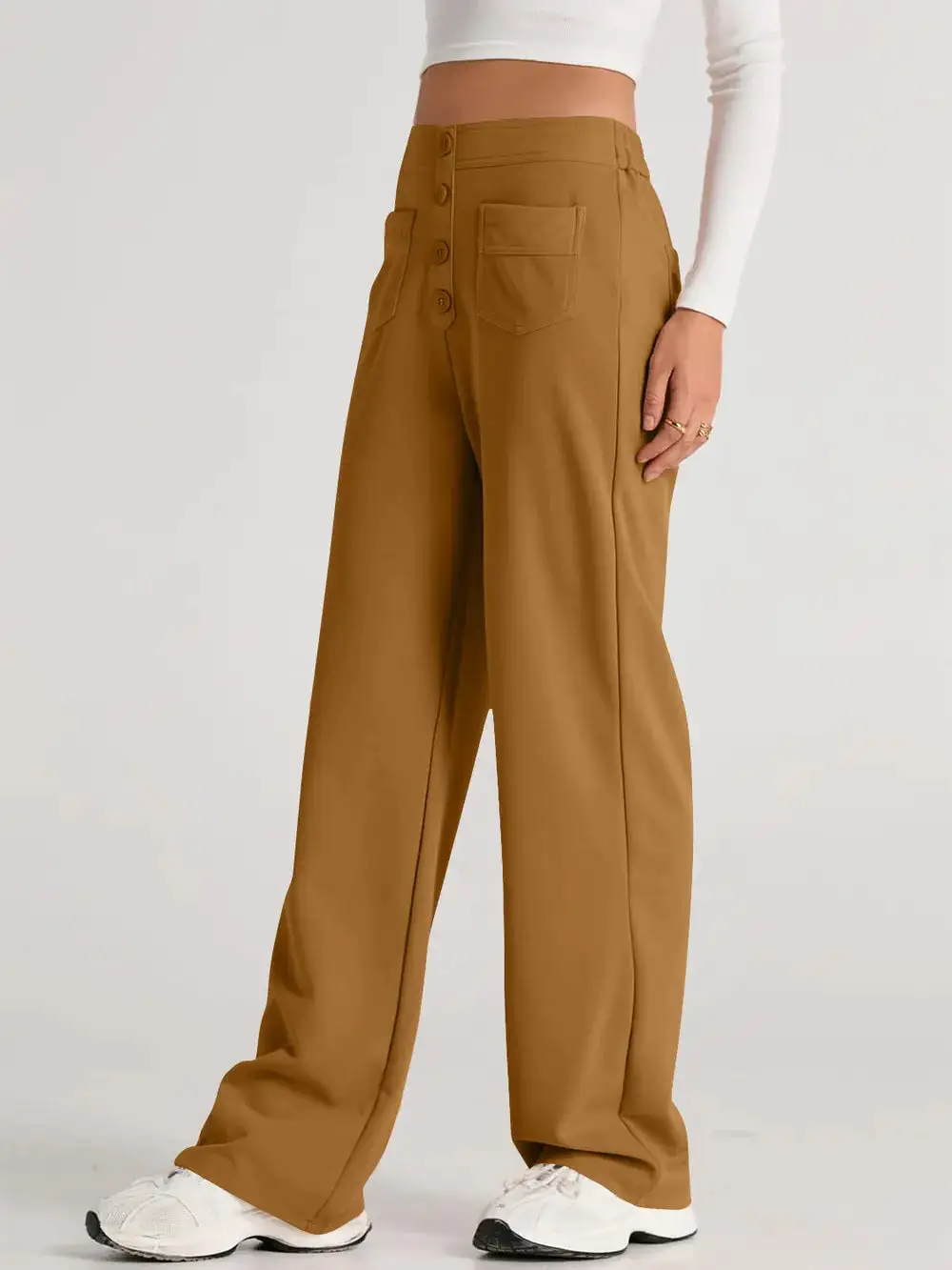Wide Leg Comfort Fit Pants