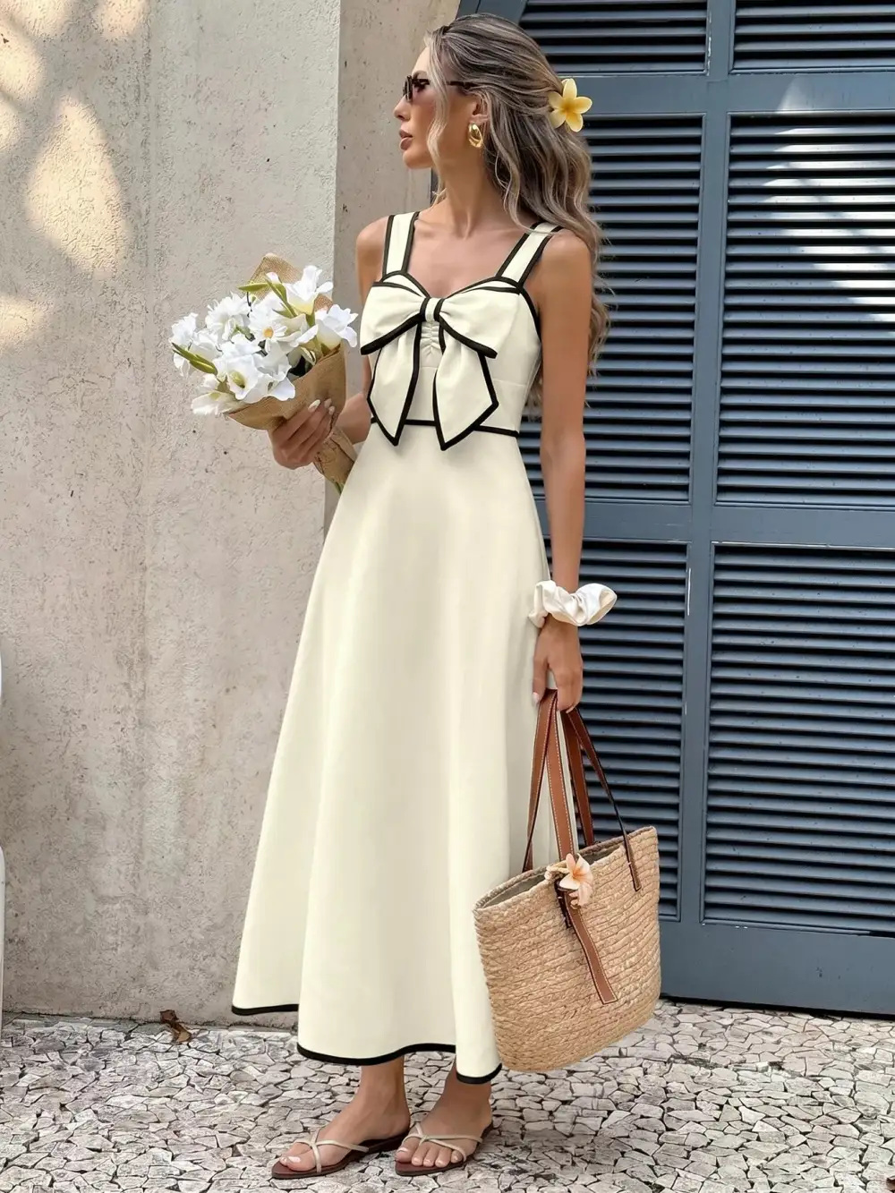 Bowknot Midi Dress
