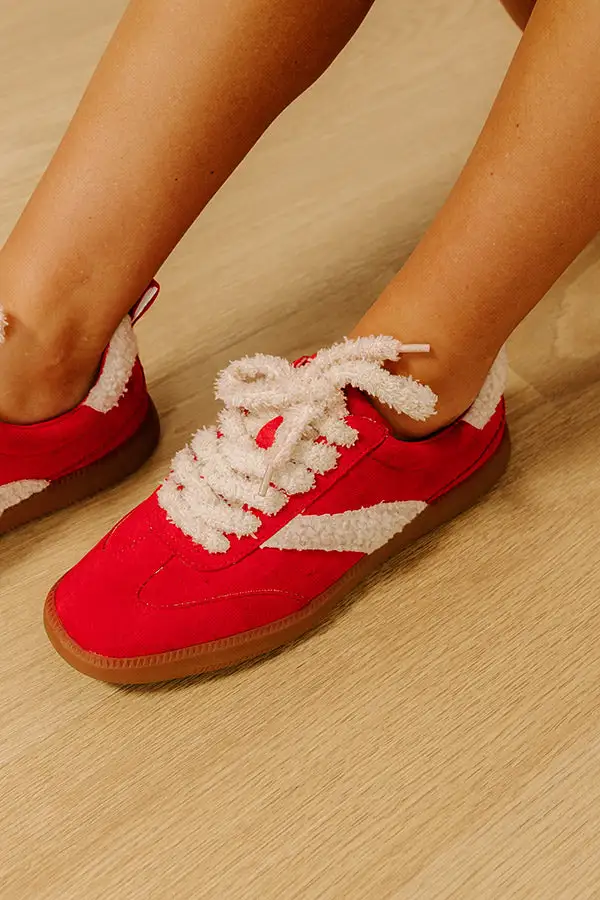 Versatile Faux Suede Sneakers
