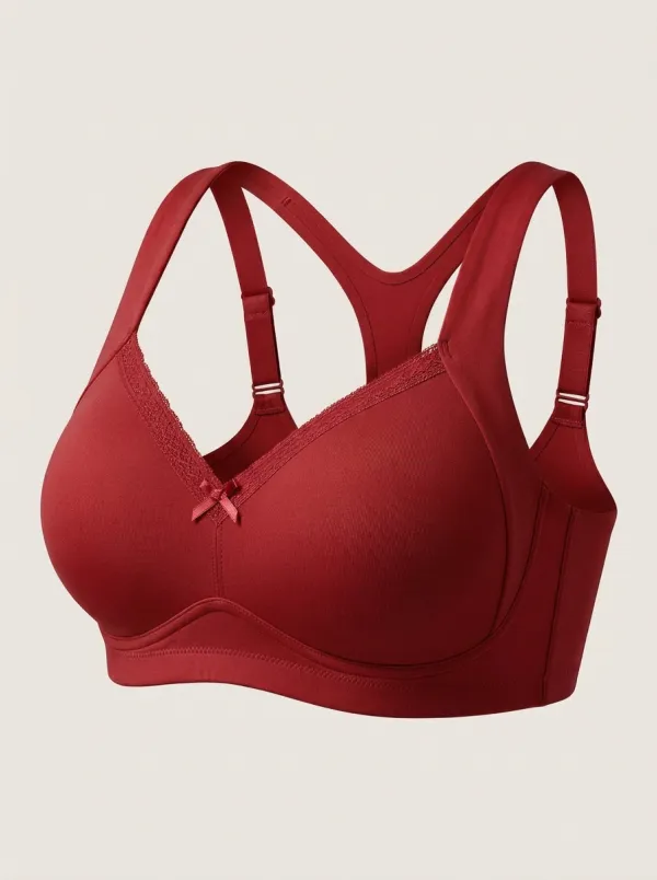 Women's Racerback Padded Lace-Trim Bra