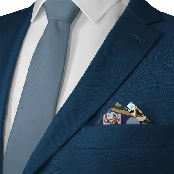 Modern Polished Novelty Hobby Motif Pocket Square