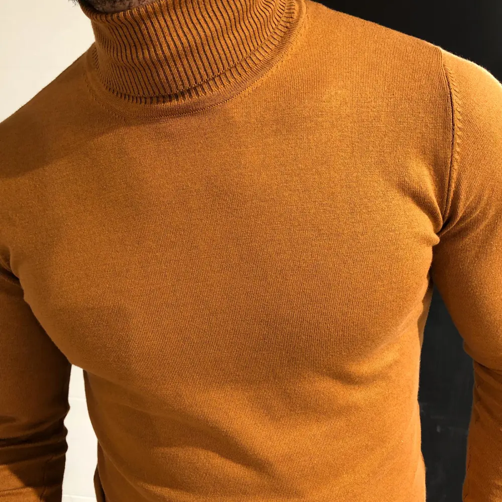 Modern Slim Fit Knit Turtleneck Sweater