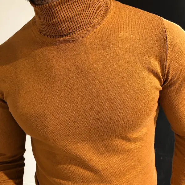 Modern Slim Fit Knit Turtleneck Sweater