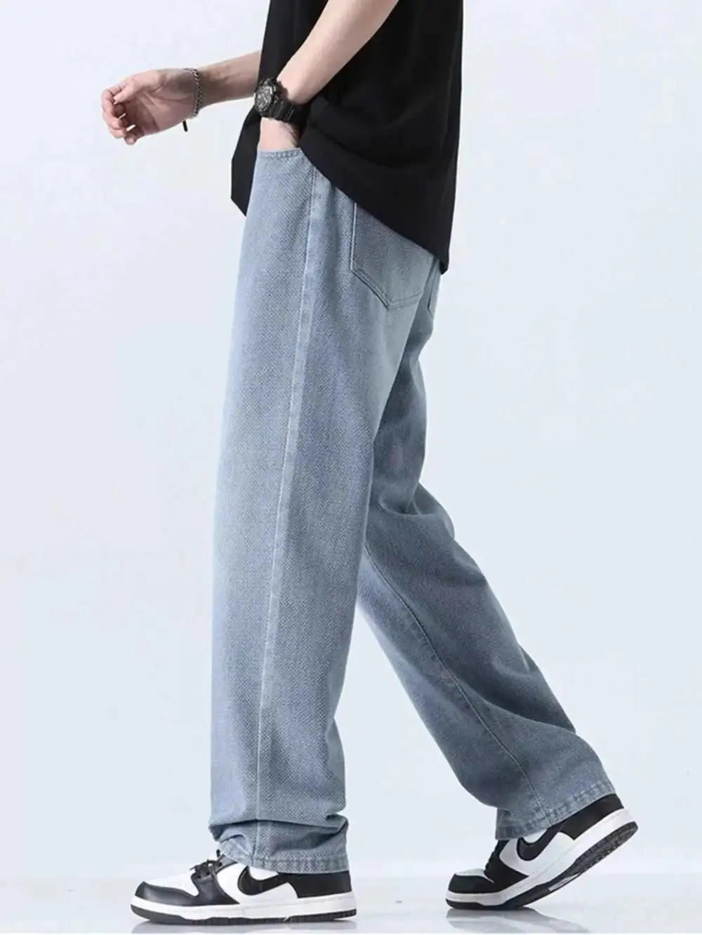 Relaxed Fit Straight Leg Jeans