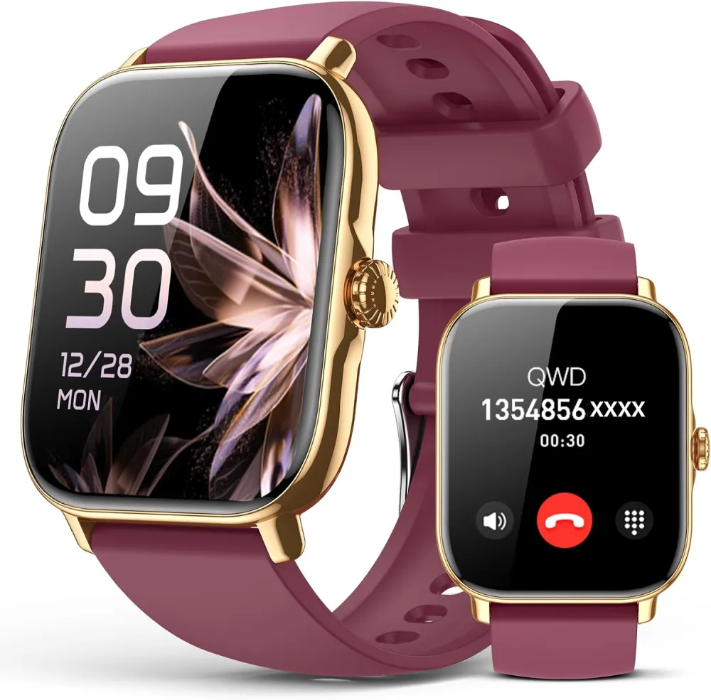 Smart Watch for Women Men- Answer/Make Call, 2025 IP68 Waterproof Fitness Step Tracker Watch with Sleep Monitor/Activity Counter/110+ Sport Mode, Smartwatch for Andriod iPhone iOS Samsung Compatible