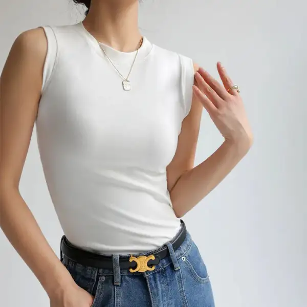 Cropped Sleeveless Tank Top