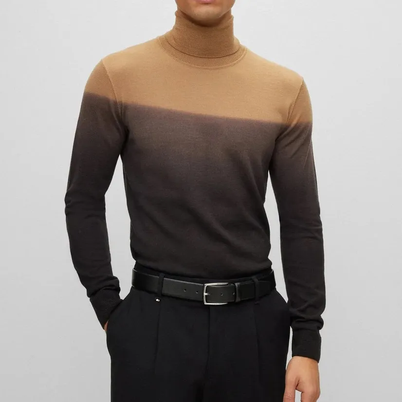 Modern Roll-Neck Men's Sweater