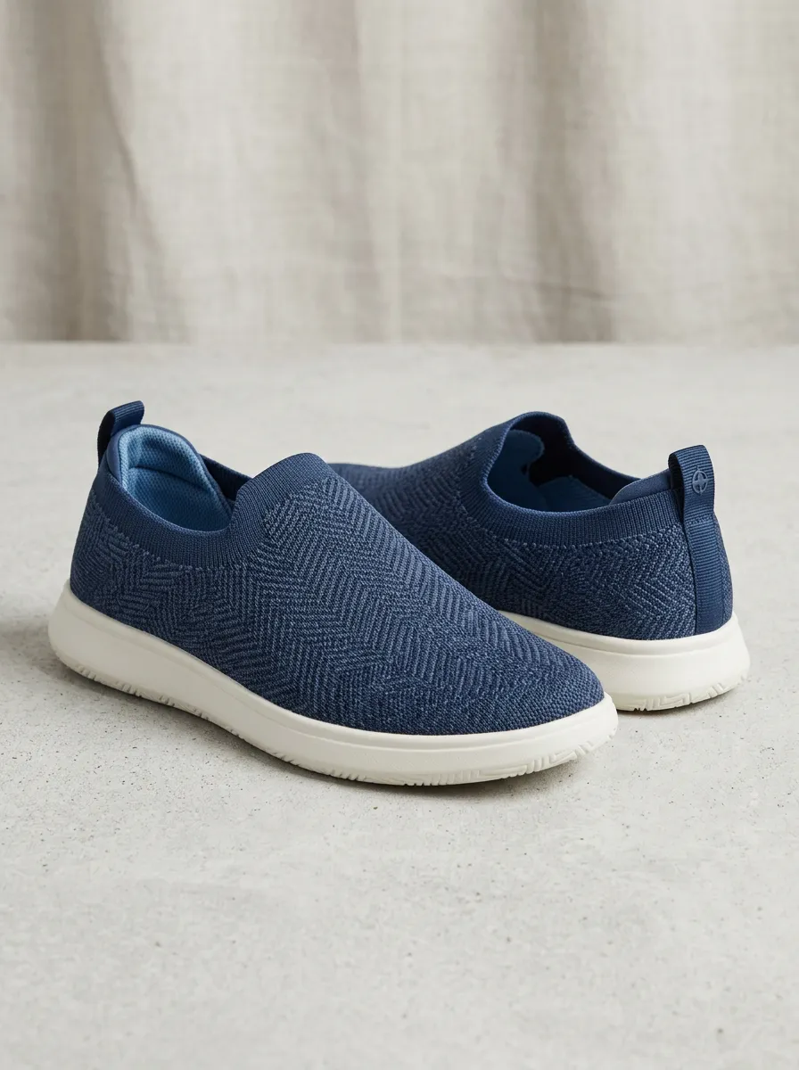 Versatile Herringbone Elastic Outdoor Look Men's Stretch Canvas Shoes