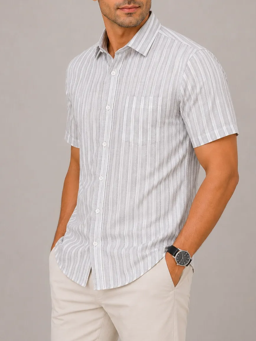 Everyday Striped Regular Fit Half Sleeve Men's Formal Shirt