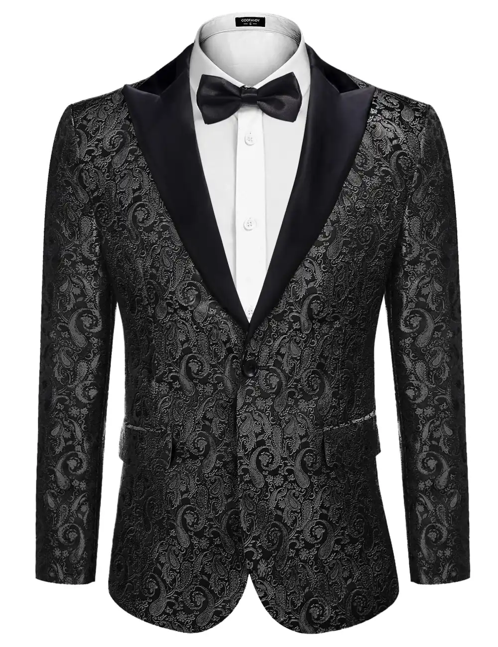 Linen Blend Floral Blazer Jacket