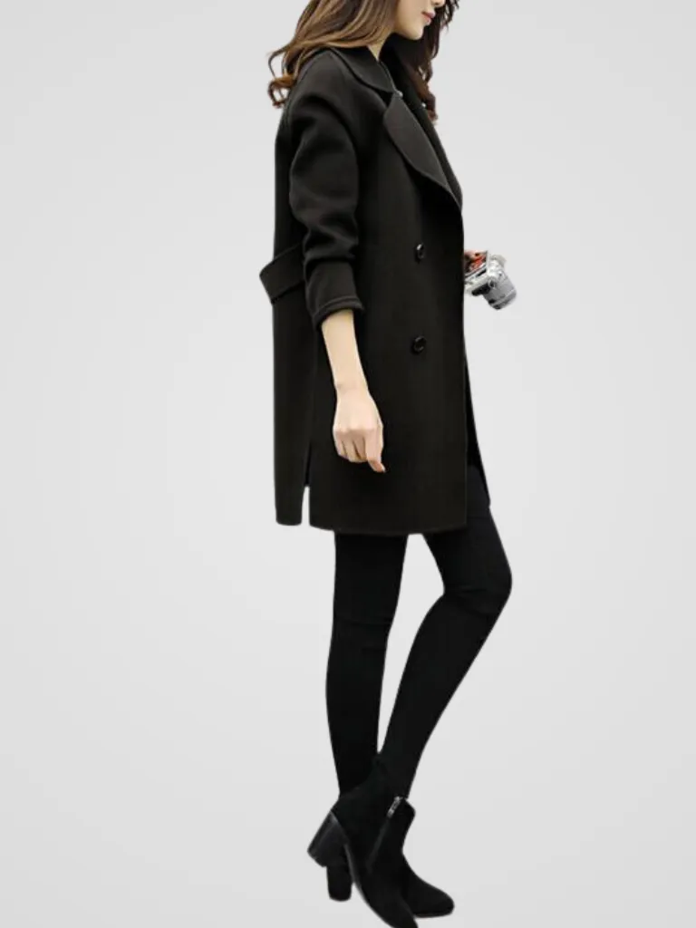 Double-Breasted Longline Coat