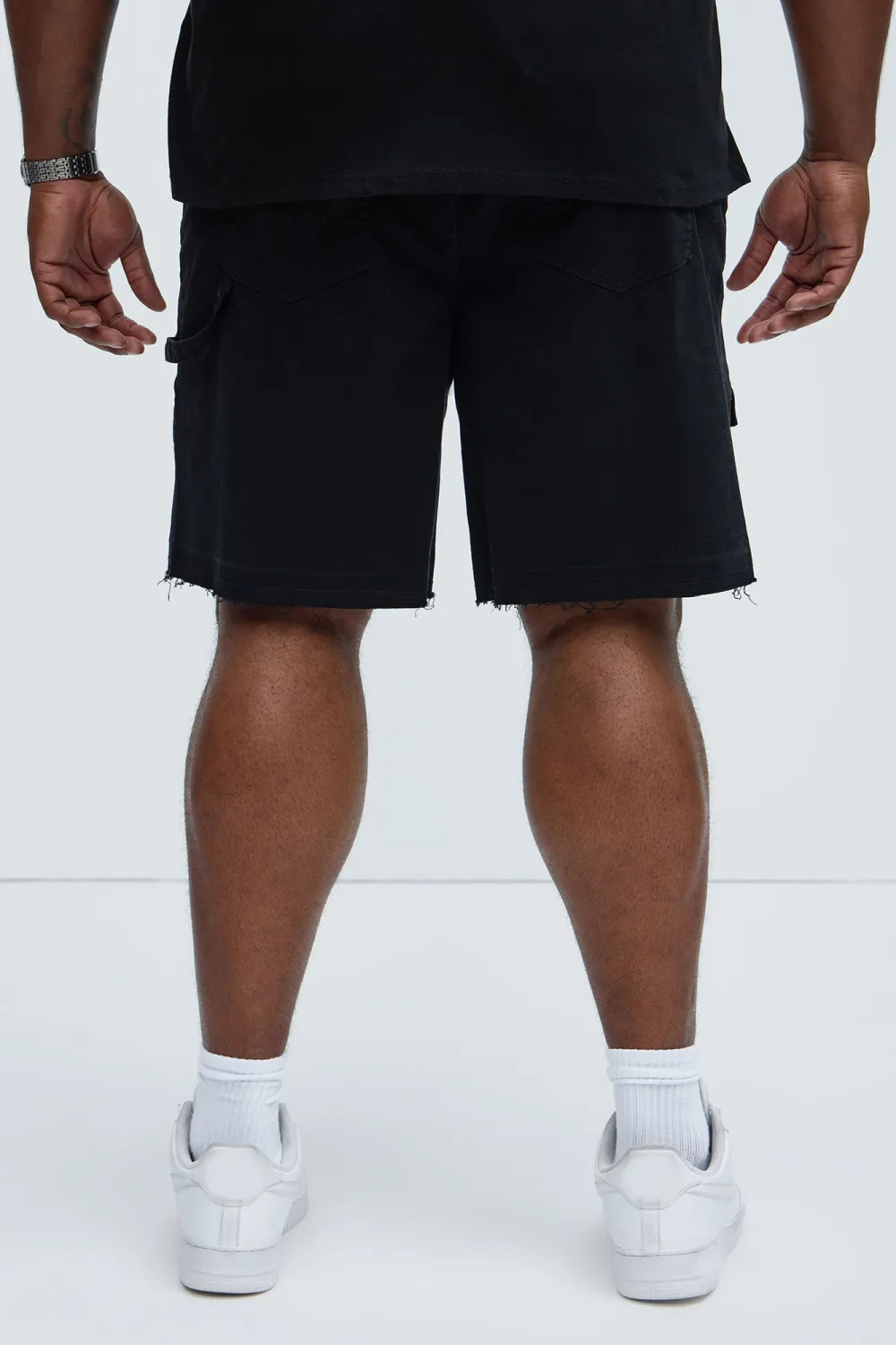 Solid Cargo Relaxed Shorts