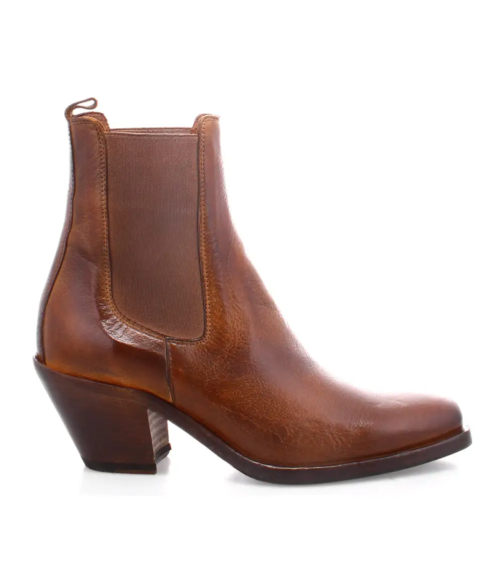 Chelsea Square Toe Leather Refined Ankle Boots