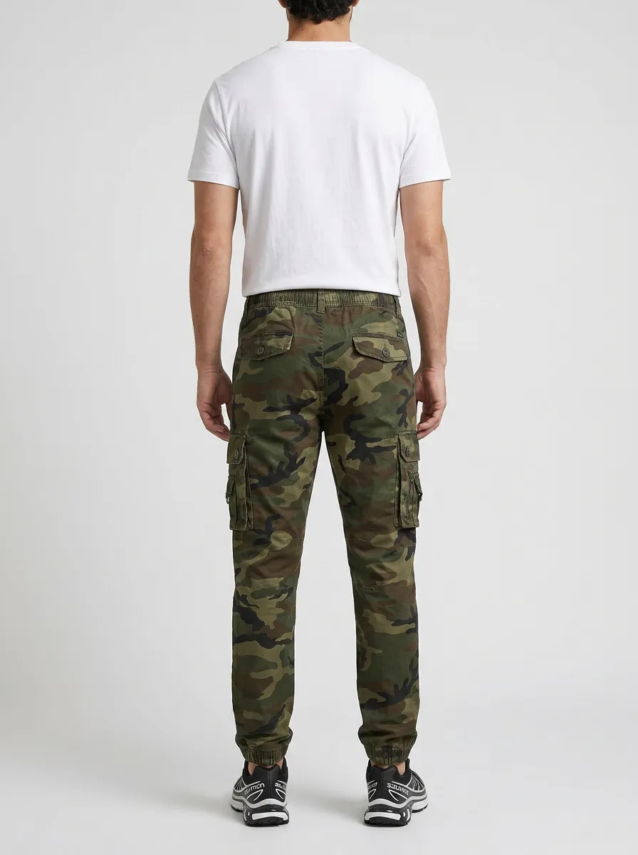 Men's Trail Jogger-Style Camouflage Cargo Pants