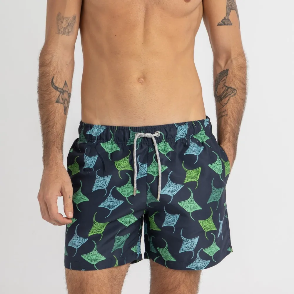 Navy Stingrays Swim Shorts