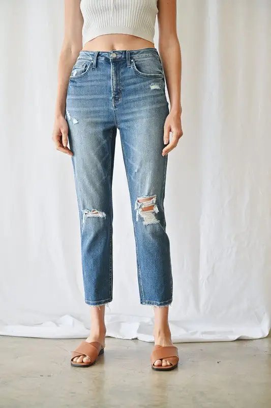 Denim High Rise Mom Jean Jeans