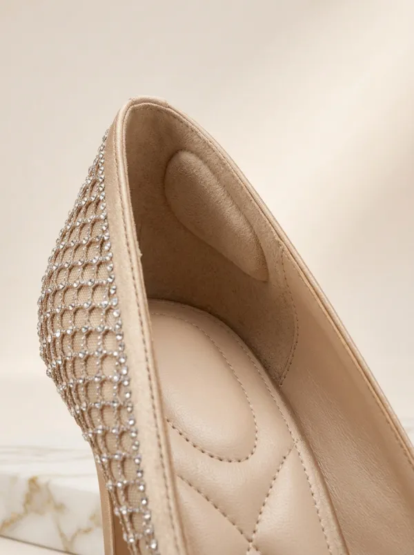 Rhinestone Mesh Bridal Women's Formal High Heels