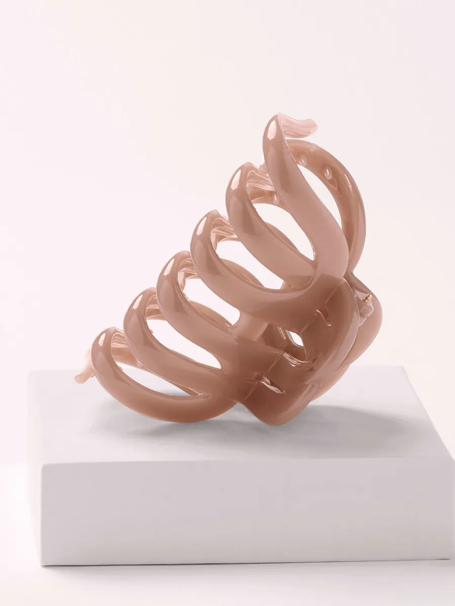 Translucent Pink Hair Clip
