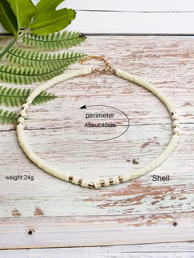 Bohemian Seashell Beaded Necklace