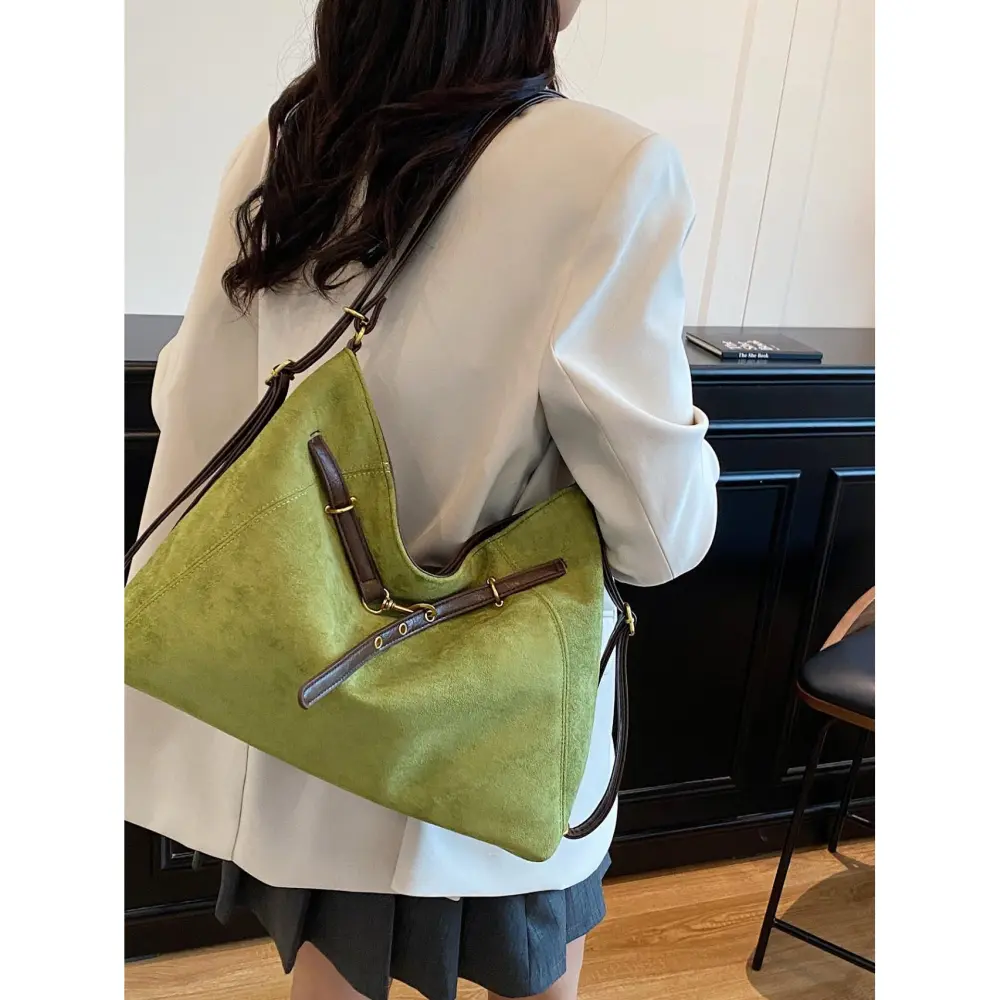 Suede Hobo Bag