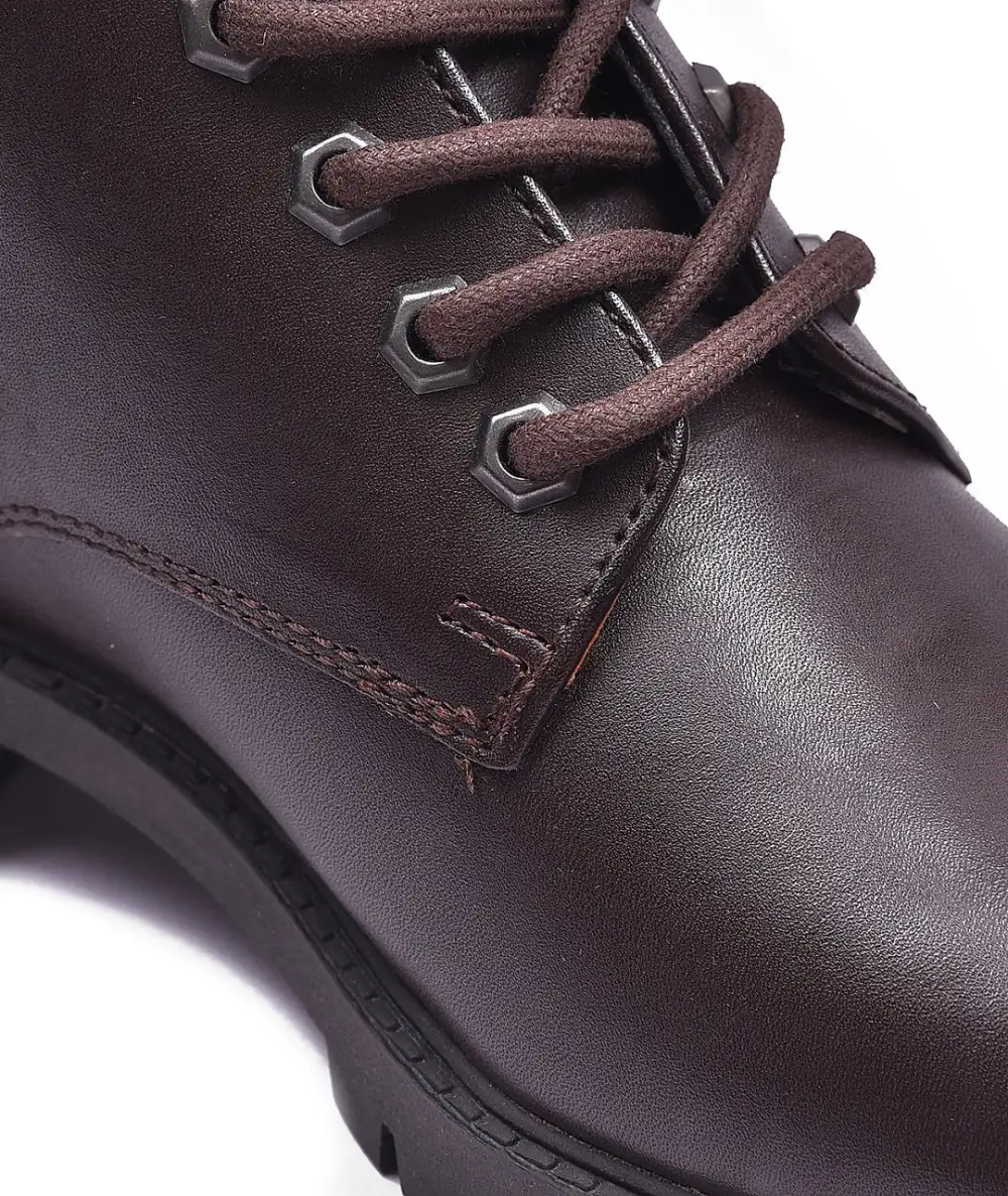 Men's Practical Country Lace Up Leather Everyday Boots