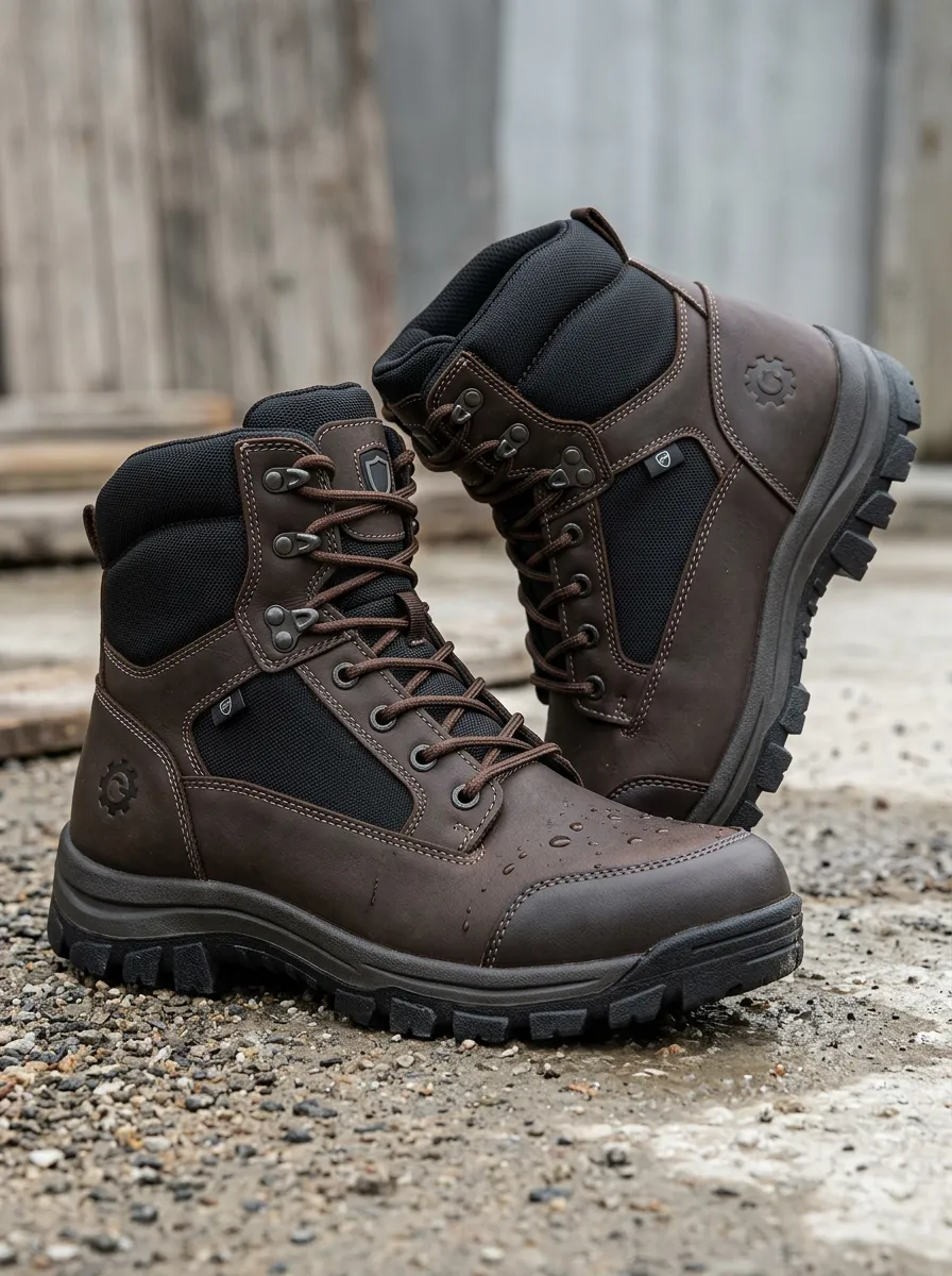Practical Tactical Men's Waterproof Work Boots
