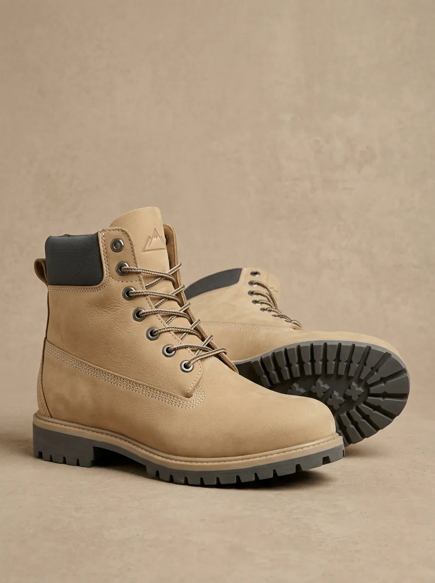 Unisex Outdoor Hiking Mountain Logo Print Work Boots