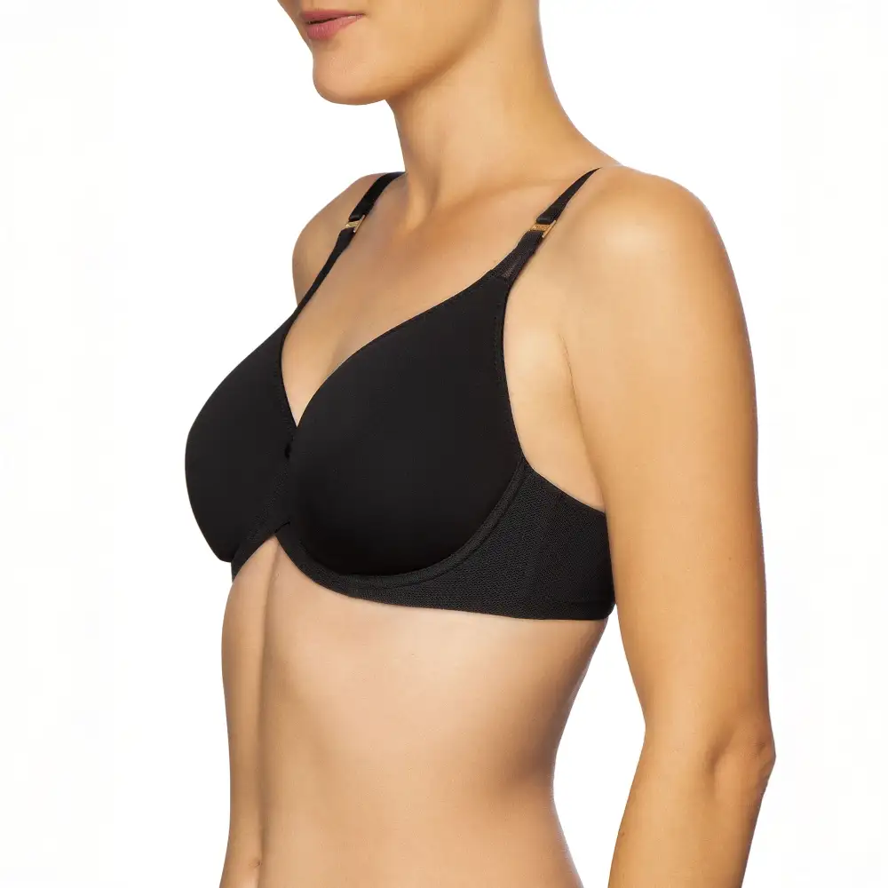 Women's Molded Seamless Removable Straps Mesh Breathable Bra