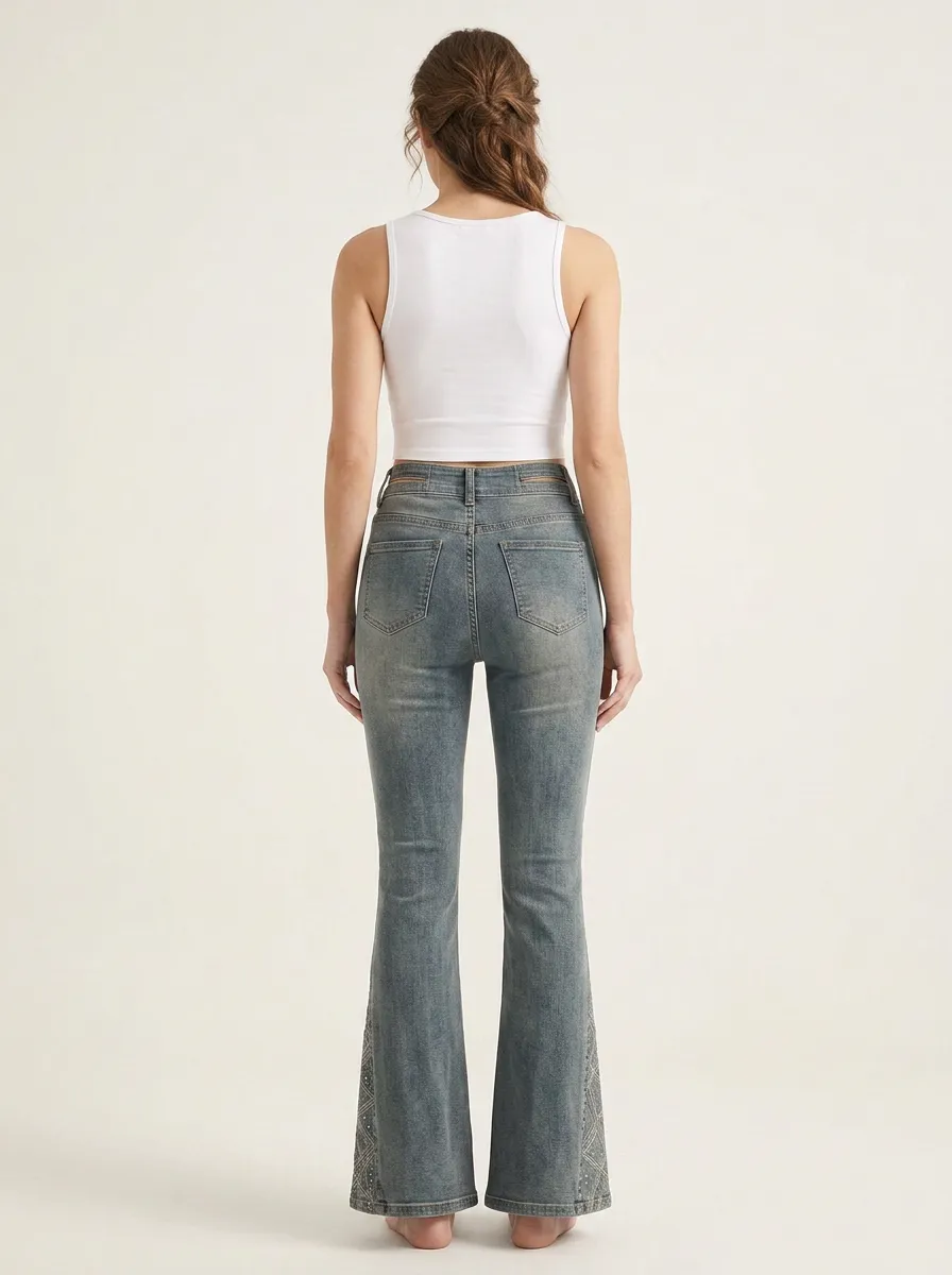Women's High Waist Casual Denim Jeans