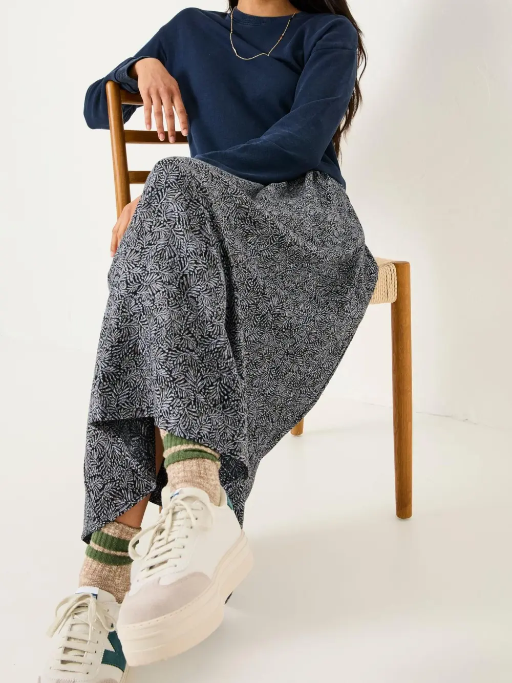 Navy Nia Midi Dress