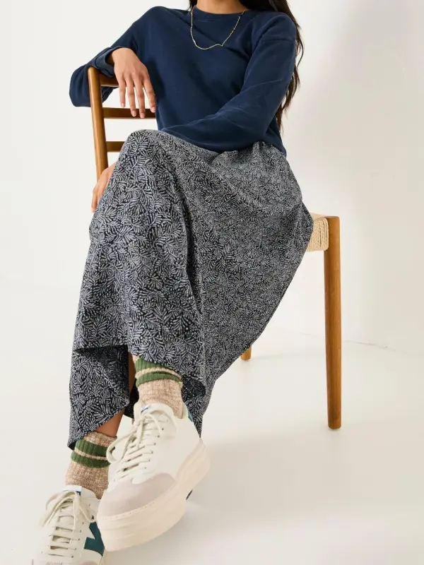 Navy Nia Midi Dress