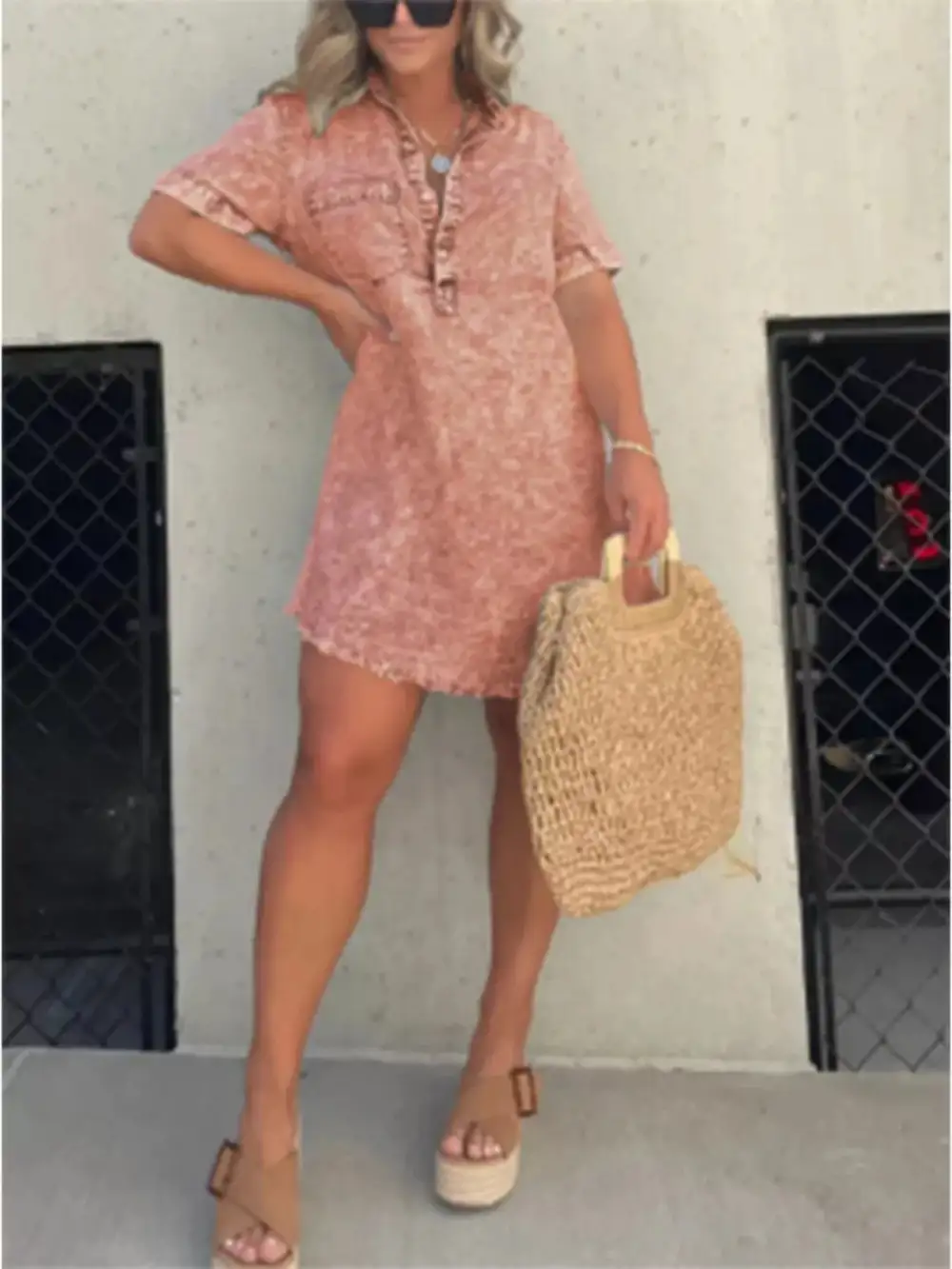 Short Sleeve Dress Casual