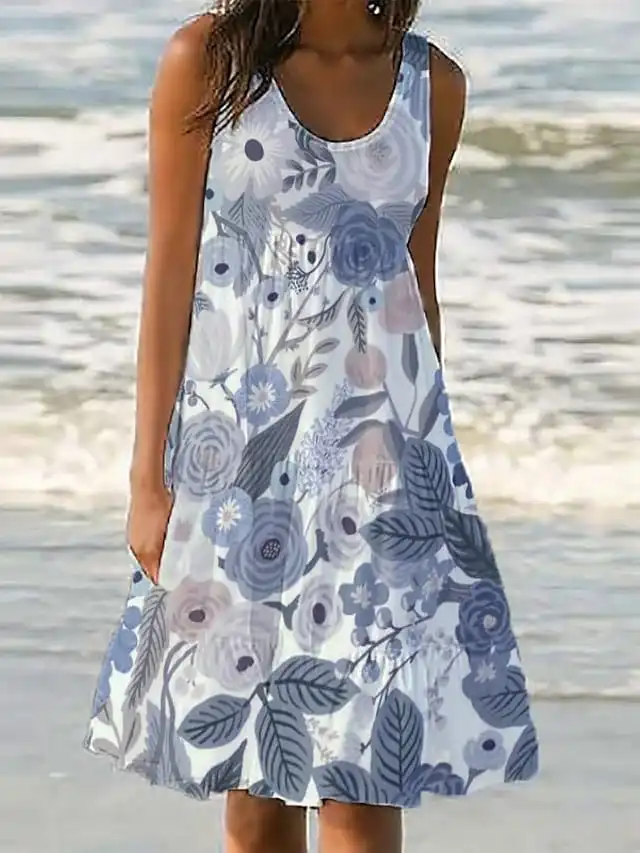 Women's White Dress Sundress Midi Dress Black And White Light Pink Green Sleeveless Pure Color Ruched Spring Summer Crew Neck Basic Boom Sale Dress S M L XL XXL 3XL 4XL 5XL