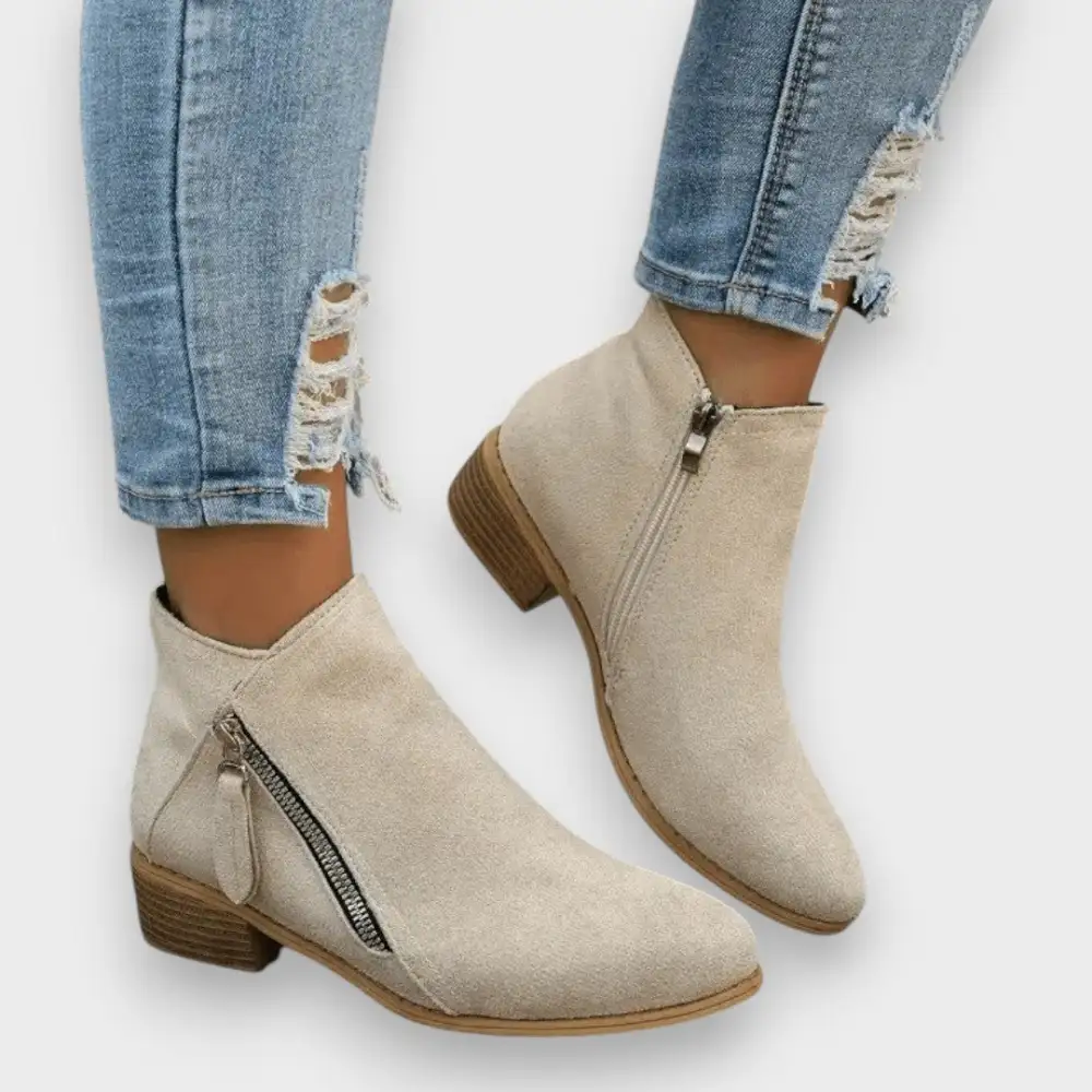 Suede Vintage Ankle Boots