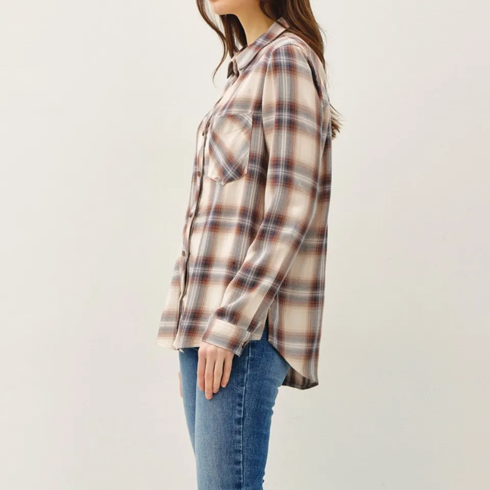 Anderson Plaid Shirt - Caramel