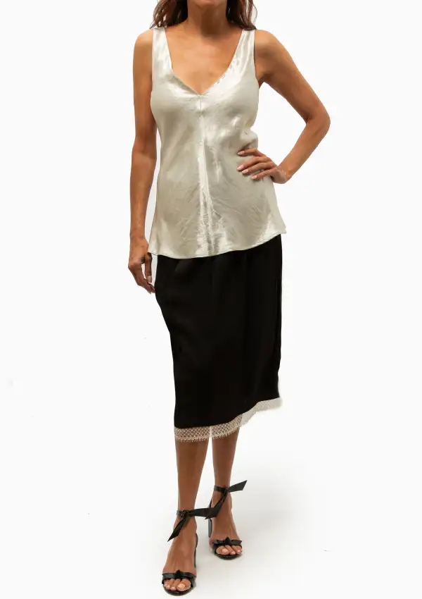 Deep V Sleeveless Tunic
