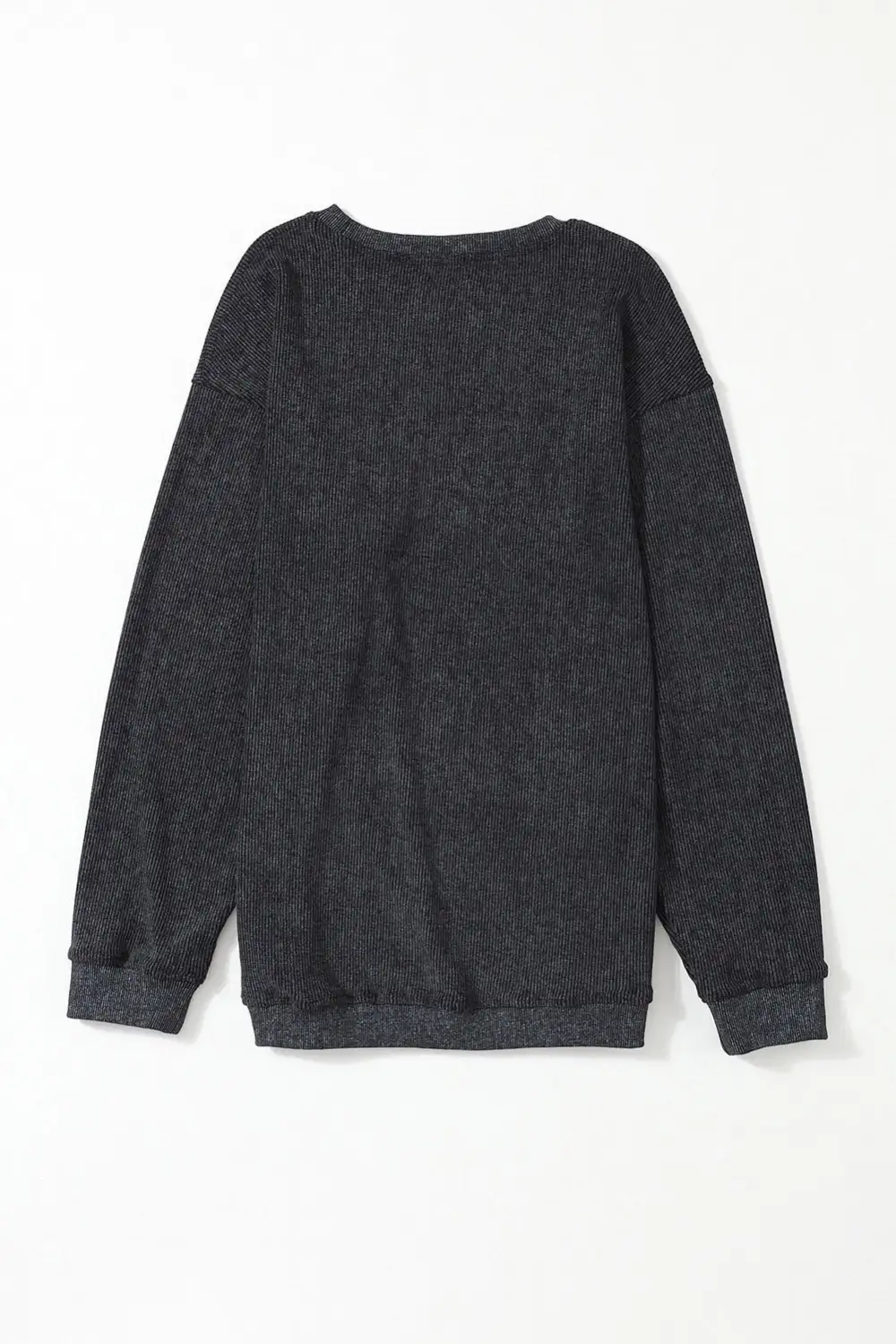 Soft Feel Ribbed Crewneck Sweatshirt
