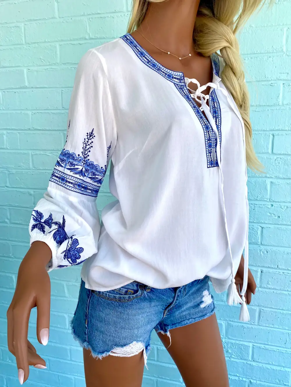 Embroidered Oversized Tunic