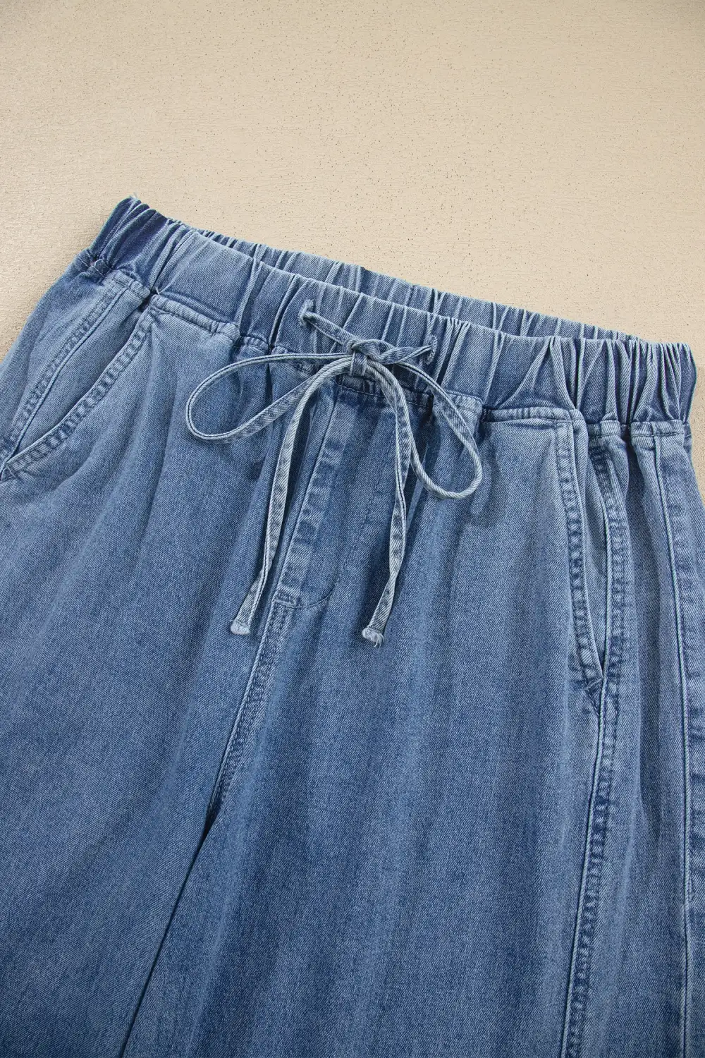 Women's Elastic Waist Harem Ankle Length Jeans