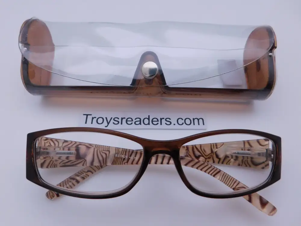 Beautiful Shell Reading Glasses with Matching Case