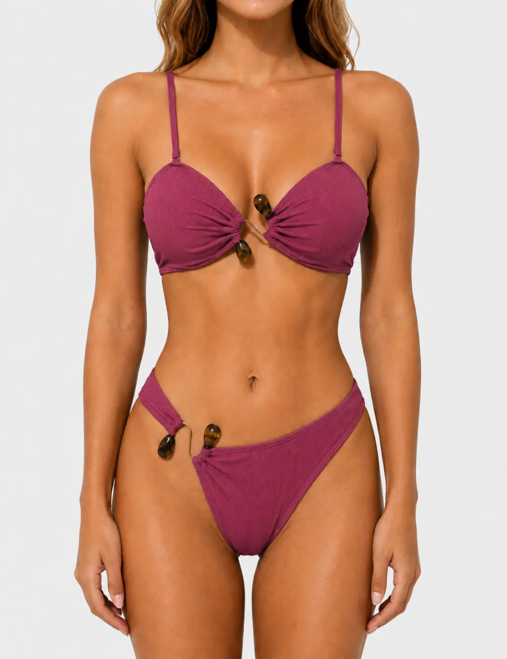 Z Clip with Natural Stone Inspired Bikini Set